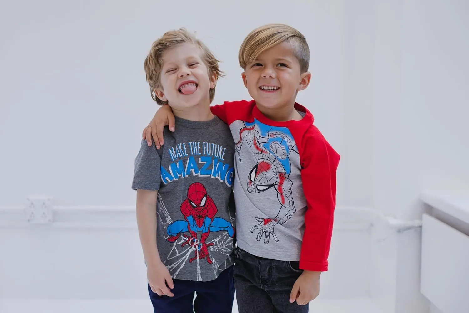 Marvel 2 Pack T-Shirts Toddler to Big Kid Sizes (2T - 18-20)