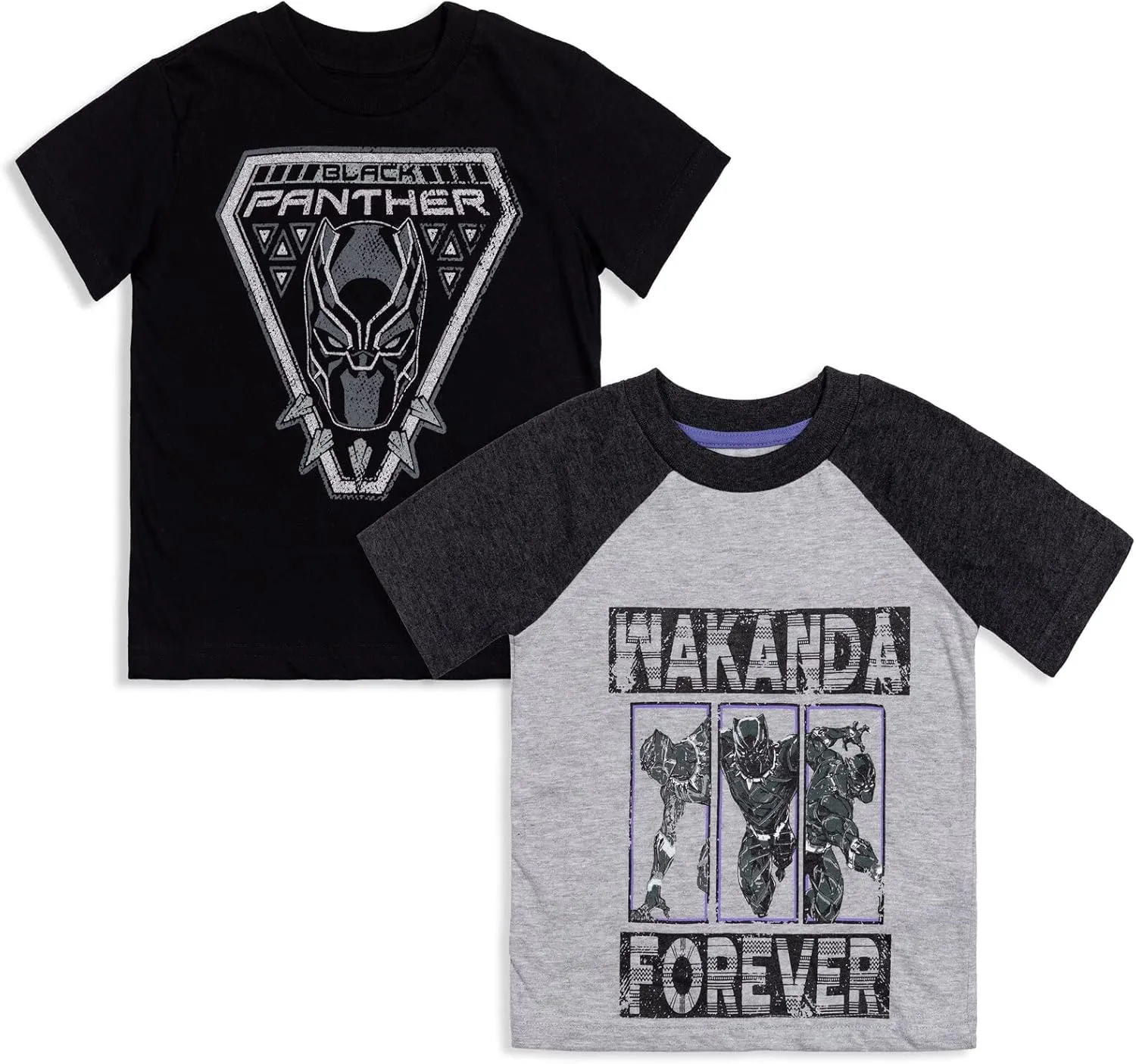 Marvel 2 Pack T-Shirts Toddler to Big Kid Sizes (2T - 18-20)