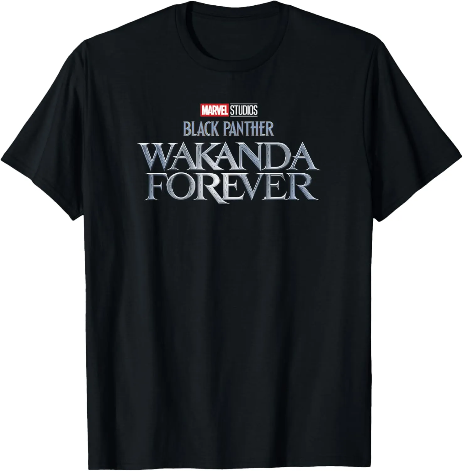 Marvel Black Panther: Wakanda Forever Detailed Movie Logo T-Shirt
