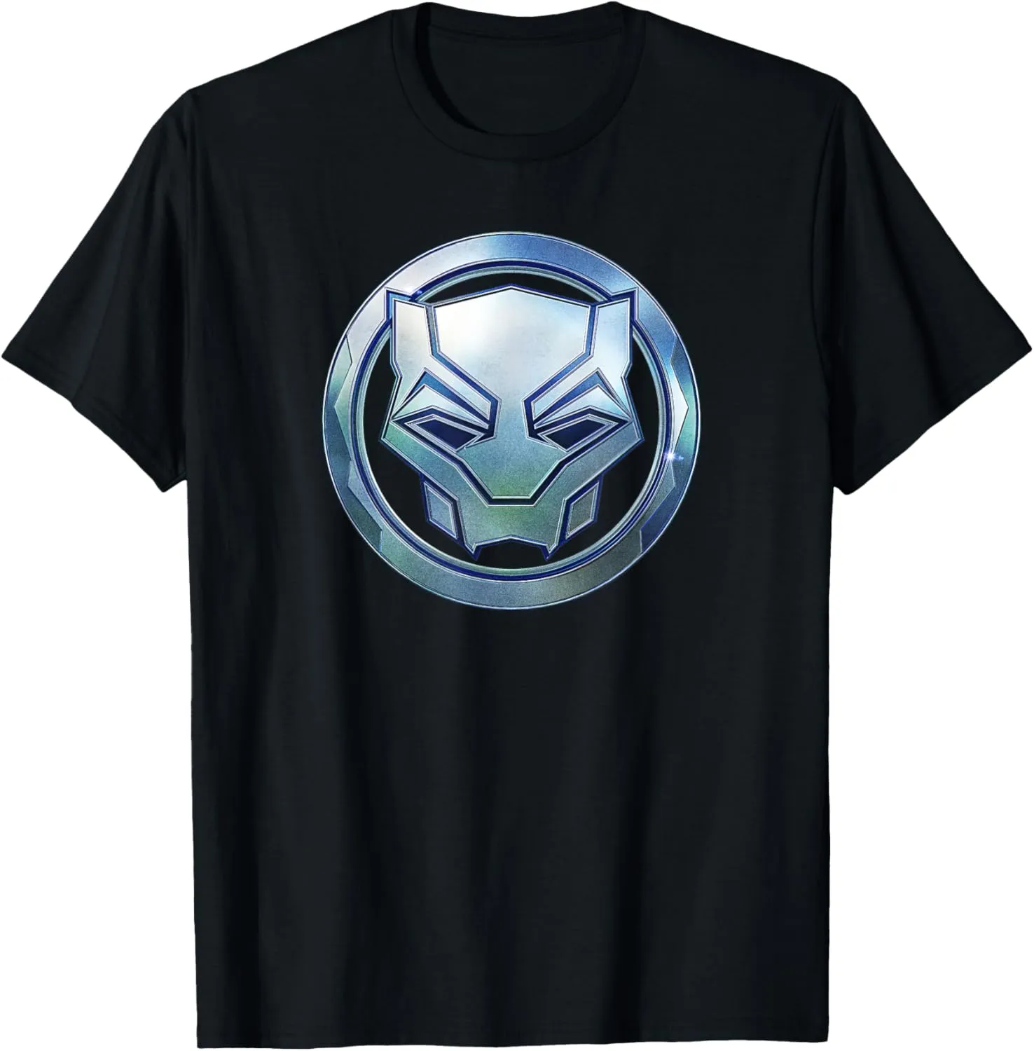 Marvel Black Panther: Wakanda Forever Metal Panther Logo T-Shirt