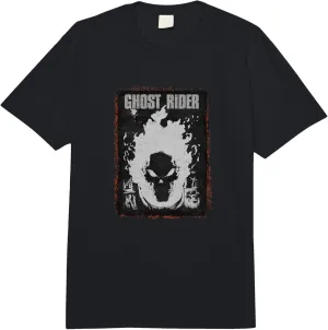 Marvel Ghost Rider Dark Distressed Poster Comfort Colors Adult Heavyweight T-shirt