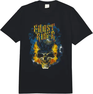 Marvel Ghost Rider Skull Urban Street Flames Comfort Colors Adult Heavyweight T-shirt