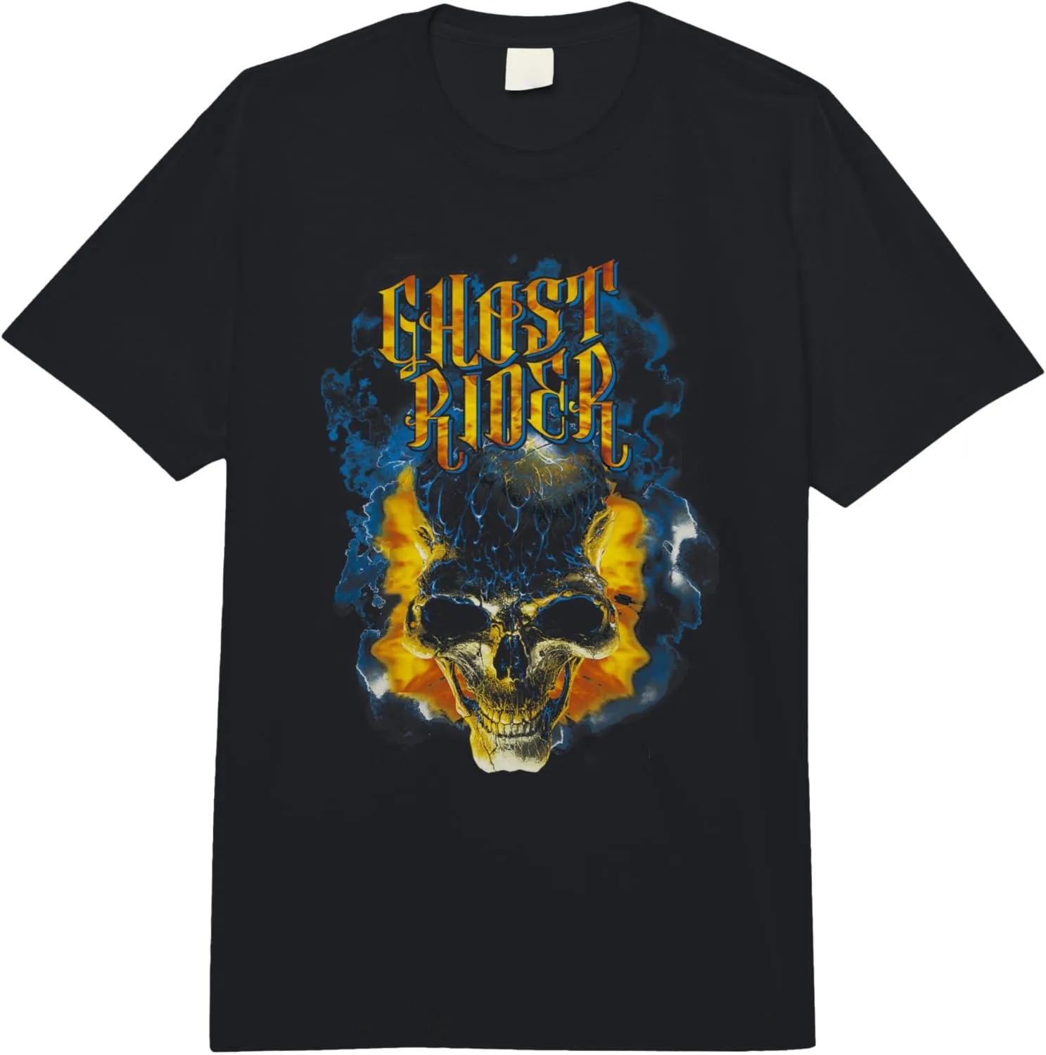 Marvel Ghost Rider Skull Urban Street Flames Comfort Colors Adult Heavyweight T-shirt