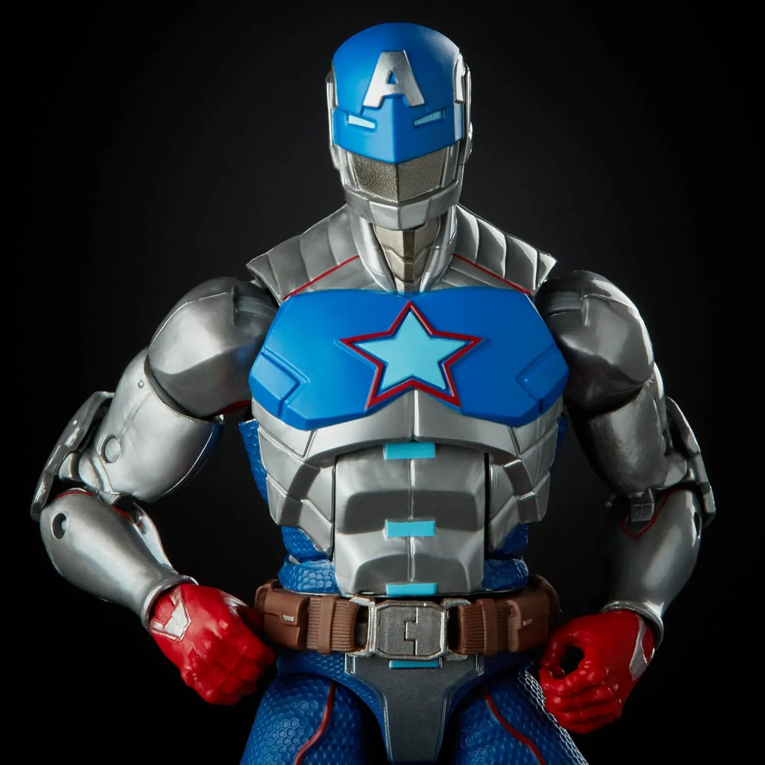Marvel Hasbro Legends Series 6-inch Collectible Civil Warrior Action Figure Toy for Age 4 and Up with Shield Accessory , White