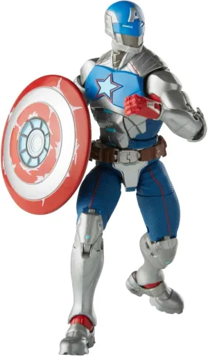 Marvel Hasbro Legends Series 6-inch Collectible Civil Warrior Action Figure Toy for Age 4 and Up with Shield Accessory , White