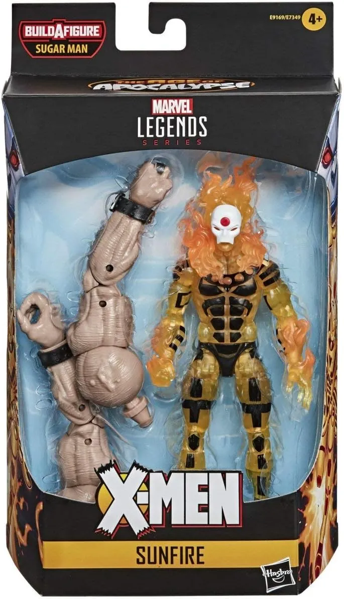 Marvel Hasbro Legends Series 6-inch Collectible Sunfire Action Figure Toy X-Men: Age of Apocalypse Collection, Yellow