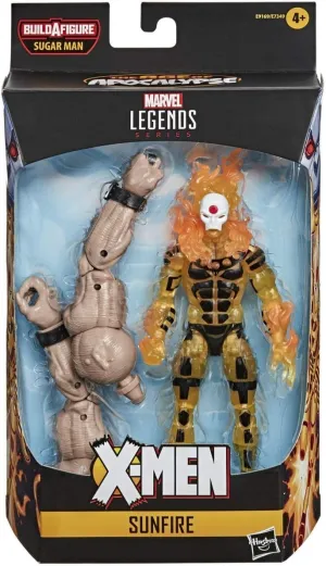 Marvel Hasbro Legends Series 6-inch Collectible Sunfire Action Figure Toy X-Men: Age of Apocalypse Collection, Yellow