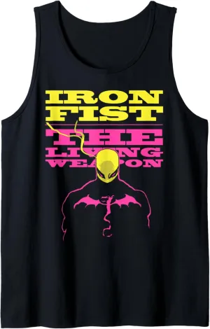 Marvel Iron Fist The Living Weapon Portrait Outline Tank Top