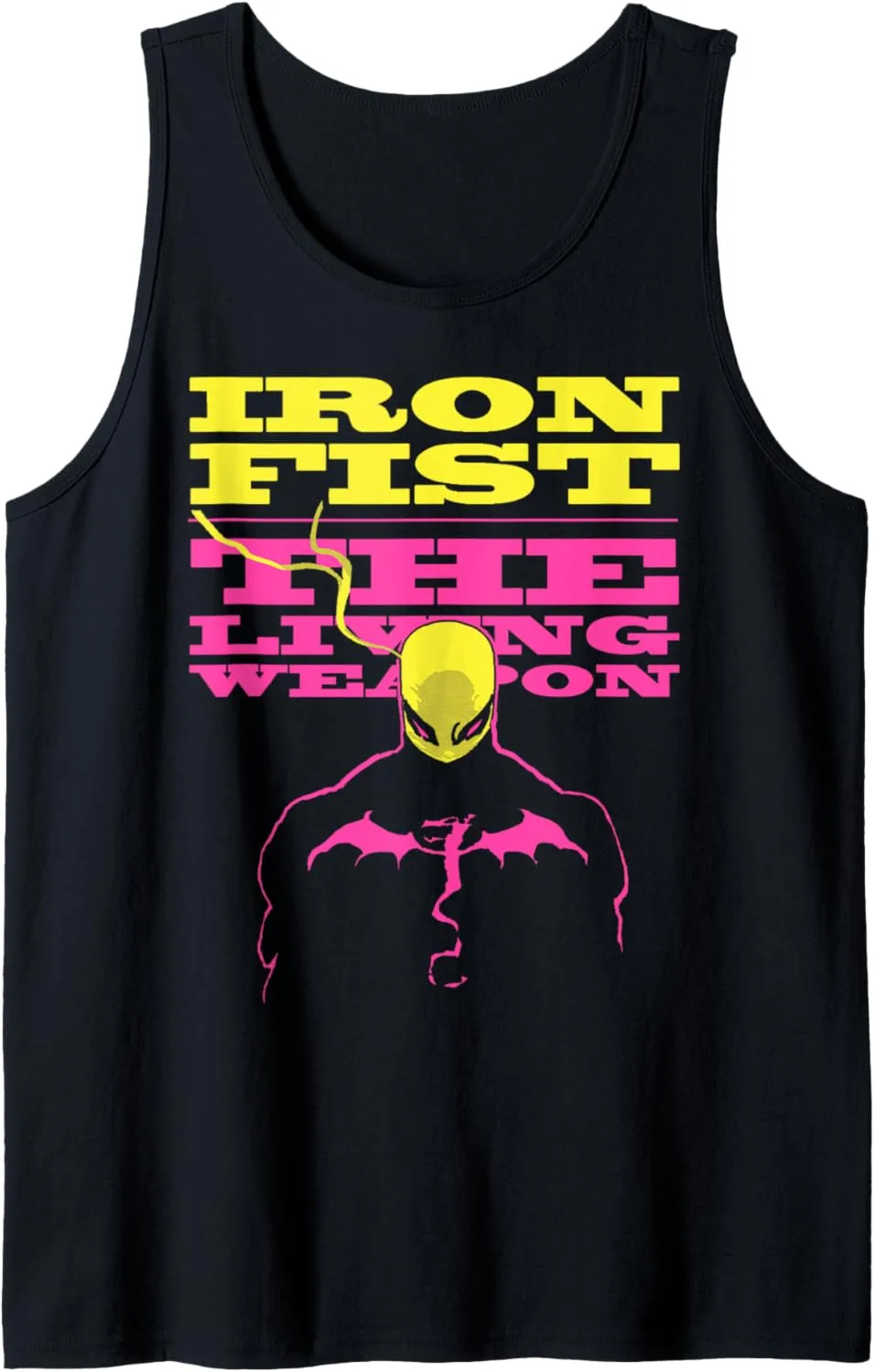 Marvel Iron Fist The Living Weapon Portrait Outline Tank Top