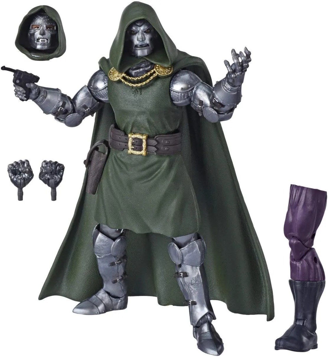 Marvel Legends Series Fantastic Four 6" Collectible Action Figure Doctor Doom Toy, Premium Design, 4 Accessories, 1 Build-A-Figure Part