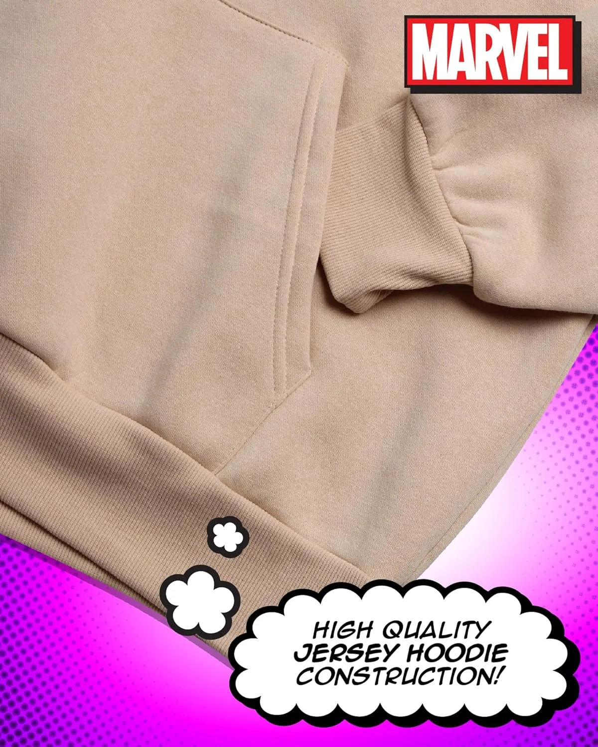 Marvel Men’s Avengers Fleece Hoodie Sweatshirt – Retro Iron Man, Hulk, Captain America, Thor, Spider-Man