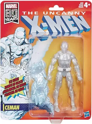 Marvel Retro 6"-Scale Fan Figure Collection Iceman (X-Men) Action Figure Toy – Super Hero Collectible Series