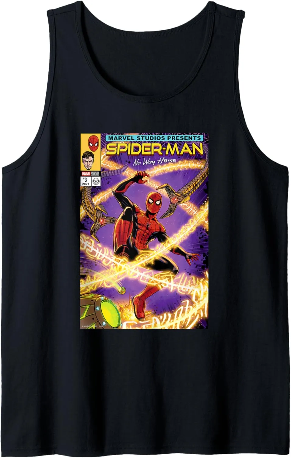Marvel Spider-Man: No Way Home Doc Ock Comic Cover Homage Tank Top