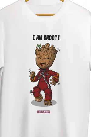 Marvel's Groot - Happy Groot Superhero Fan Tee