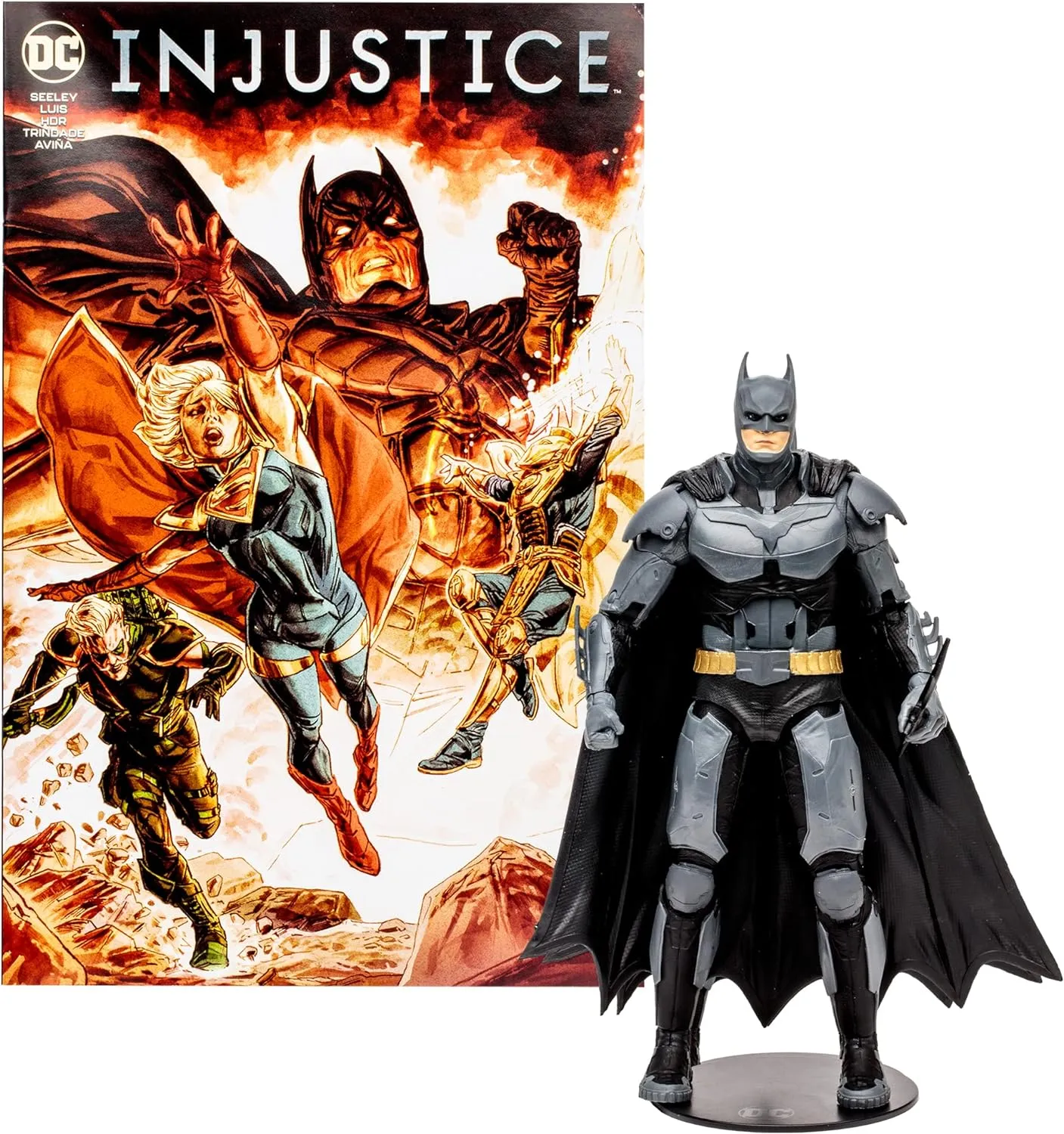 McFarlane Toys - DC Direct Gaming 7IN Figure with Comic - Injustice 2 WV1 - Batman