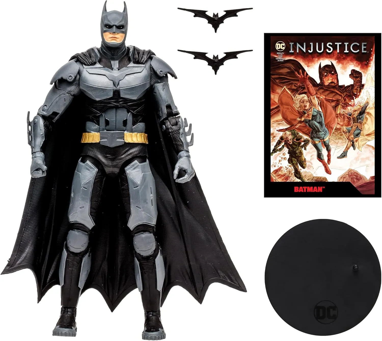 McFarlane Toys - DC Direct Gaming 7IN Figure with Comic - Injustice 2 WV1 - Batman