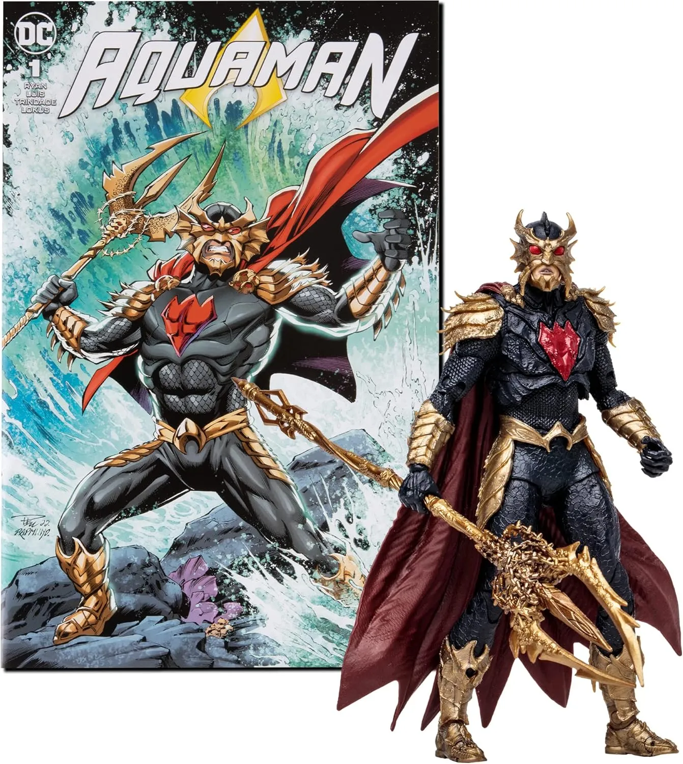 McFarlane Toys DC Direct Page Punchers Ocean Master 7in Action Figure with Aquaman Comic