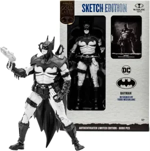 McFarlane Toys DC Multiverse Batman 7-Inch Scale Figure - Sketch Artist Edition with Exclusive Accessories, Ultra Articulation, Designer Box, and Collectible Art Card for Collectors