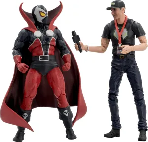 McFarlane Toys - Spawn & Todd McFarlane 7in Action Figure 2pk, 30th Anniversary