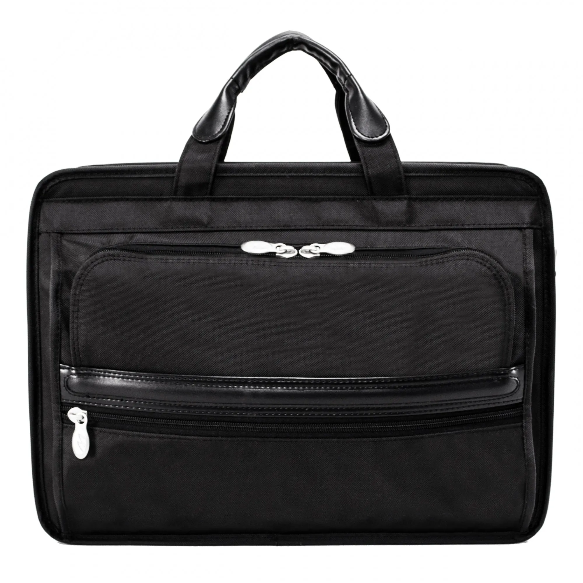 McKlein USA Elston 15.6" Nylon Double Compartment Laptop Briefcase