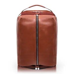 McKlein USA South Shore 17" Leather Carry-All Laptop & Tablet Overnight Backpack