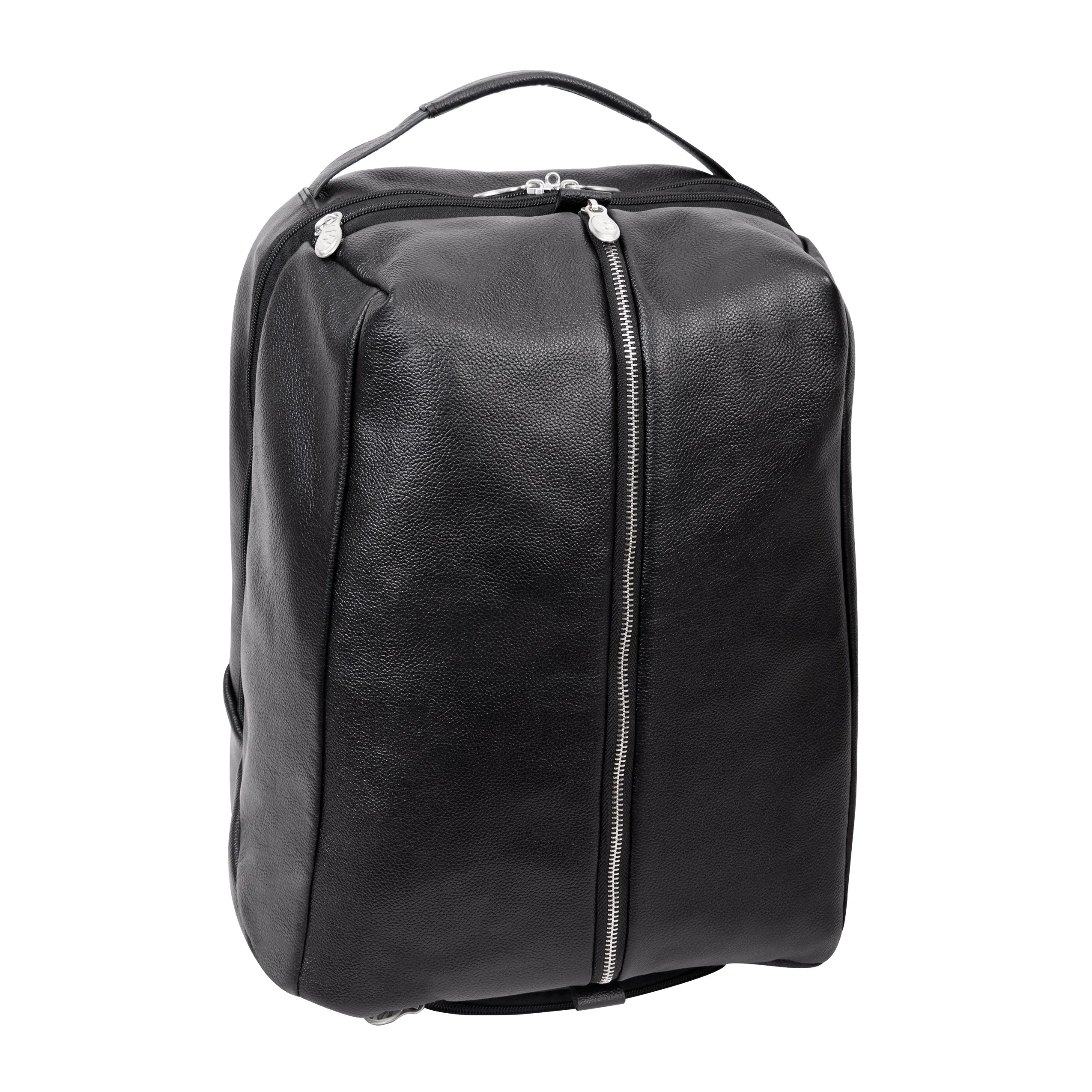 McKlein USA South Shore 17" Leather Carry-All Laptop & Tablet Overnight Backpack