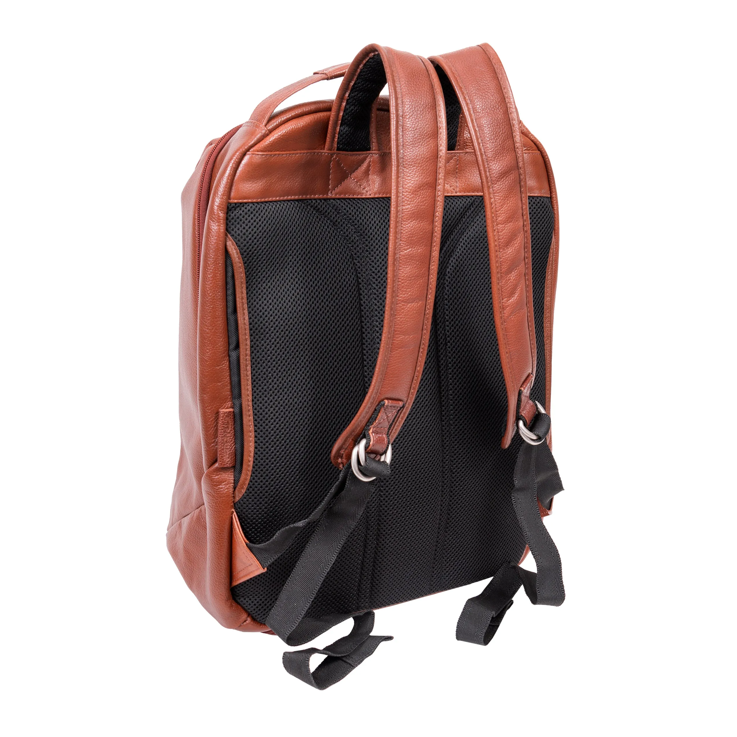McKlein USA South Shore 17" Leather Carry-All Laptop & Tablet Overnight Backpack