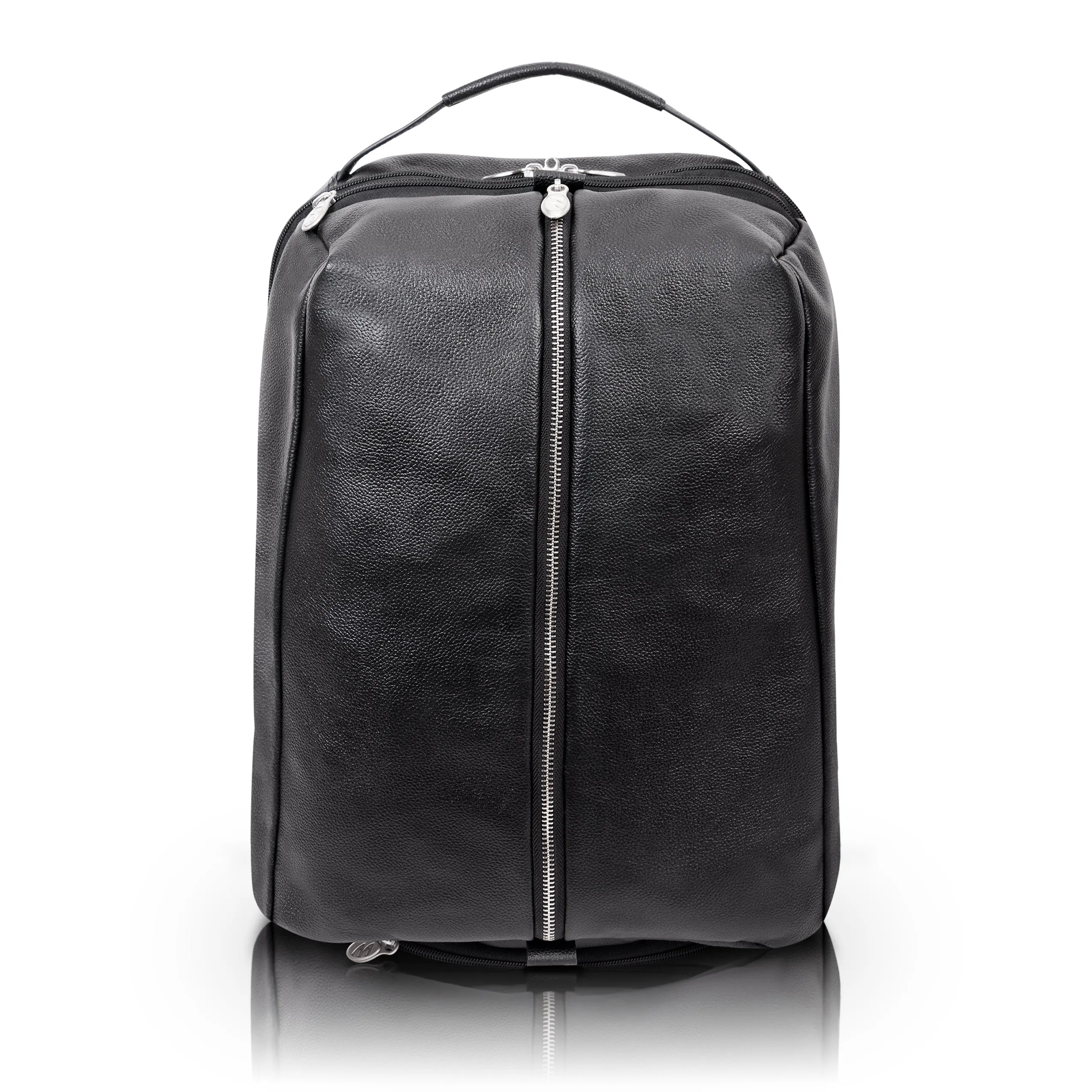 McKlein USA South Shore 17" Leather Carry-All Laptop & Tablet Overnight Backpack
