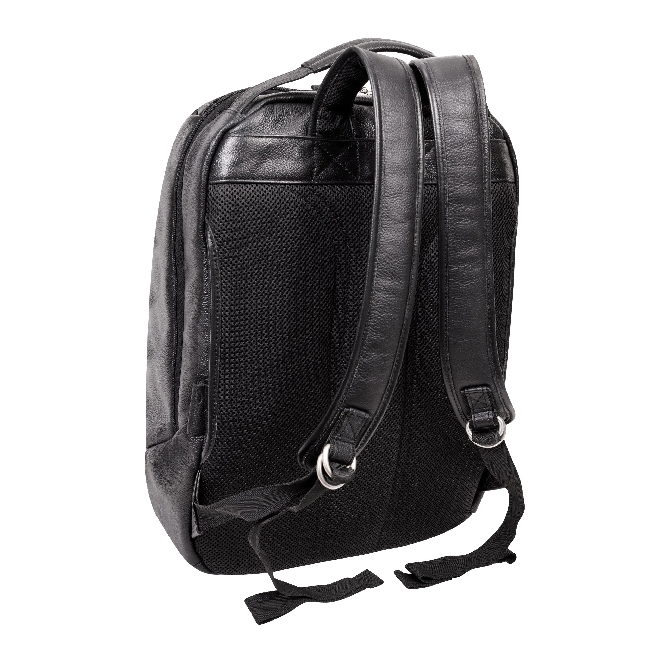 McKlein USA South Shore 17" Leather Carry-All Laptop & Tablet Overnight Backpack