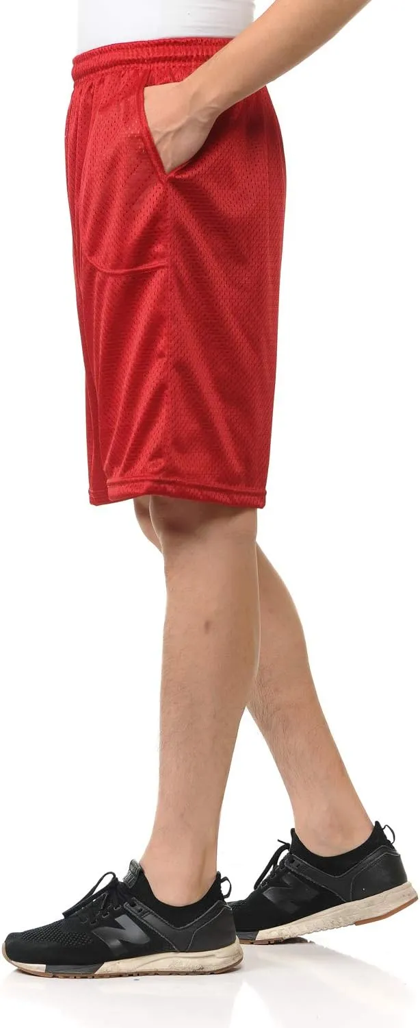 Men Mesh Shorts with Pockets Sizes S-5XL