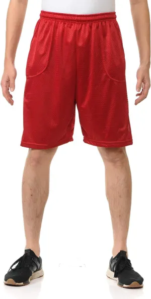 Men Mesh Shorts with Pockets Sizes S-5XL