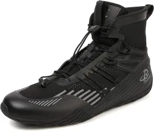 Men’s Boxing Shoes Lightweight High-Top Training Shoes with Drawstring – Supportive Gym Footwear for Fighters
