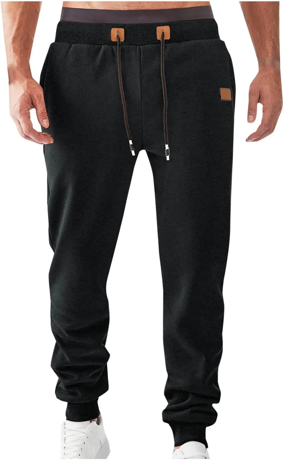 Mens Jogger Pants Athletic Sport Training Drawstring Sweatpants with Pocket Elastic Waist Running Gym Pants