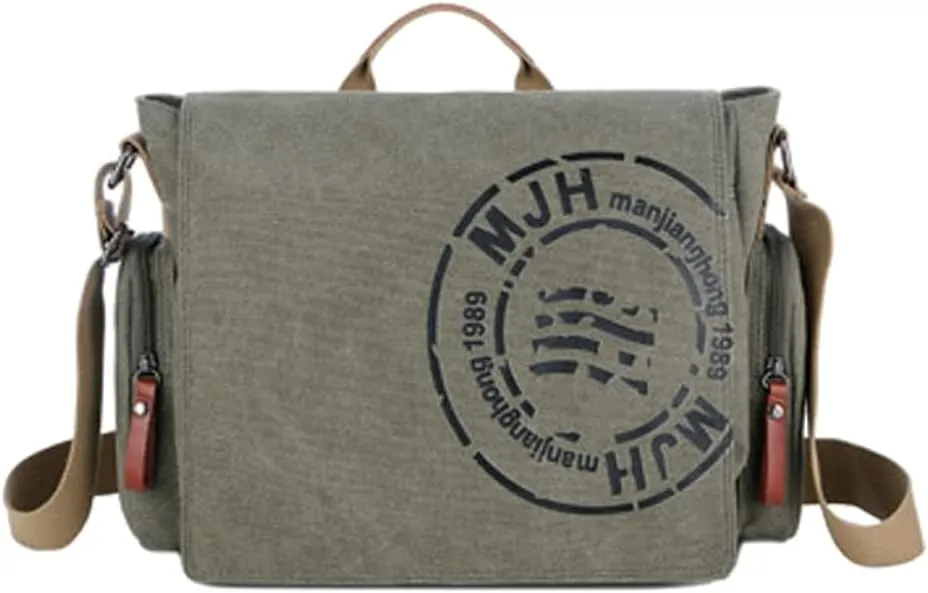 Men's retro shoulder bag Korean canvas shoulder bag men's messenger bag