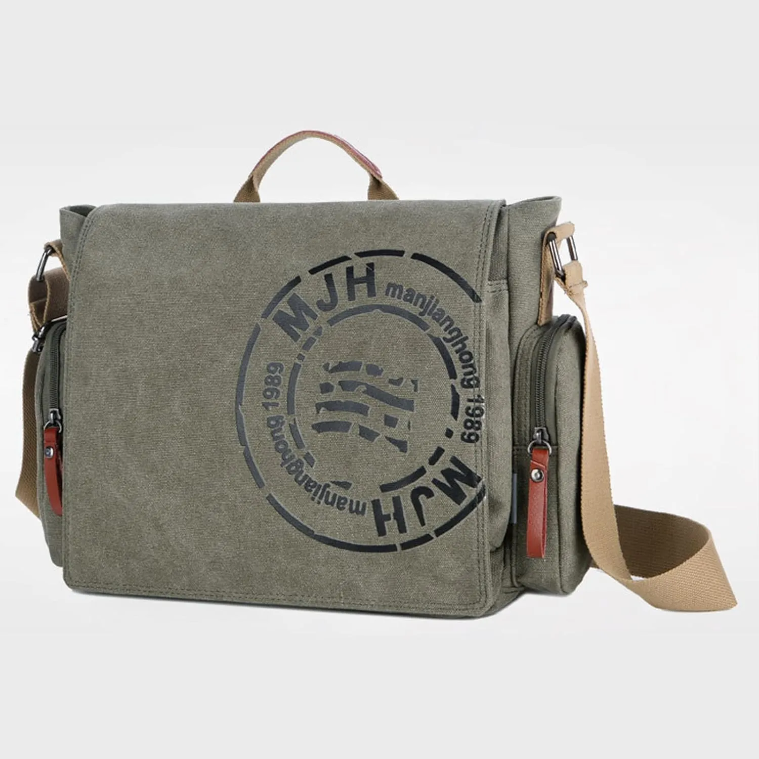Men's retro shoulder bag Korean canvas shoulder bag men's messenger bag