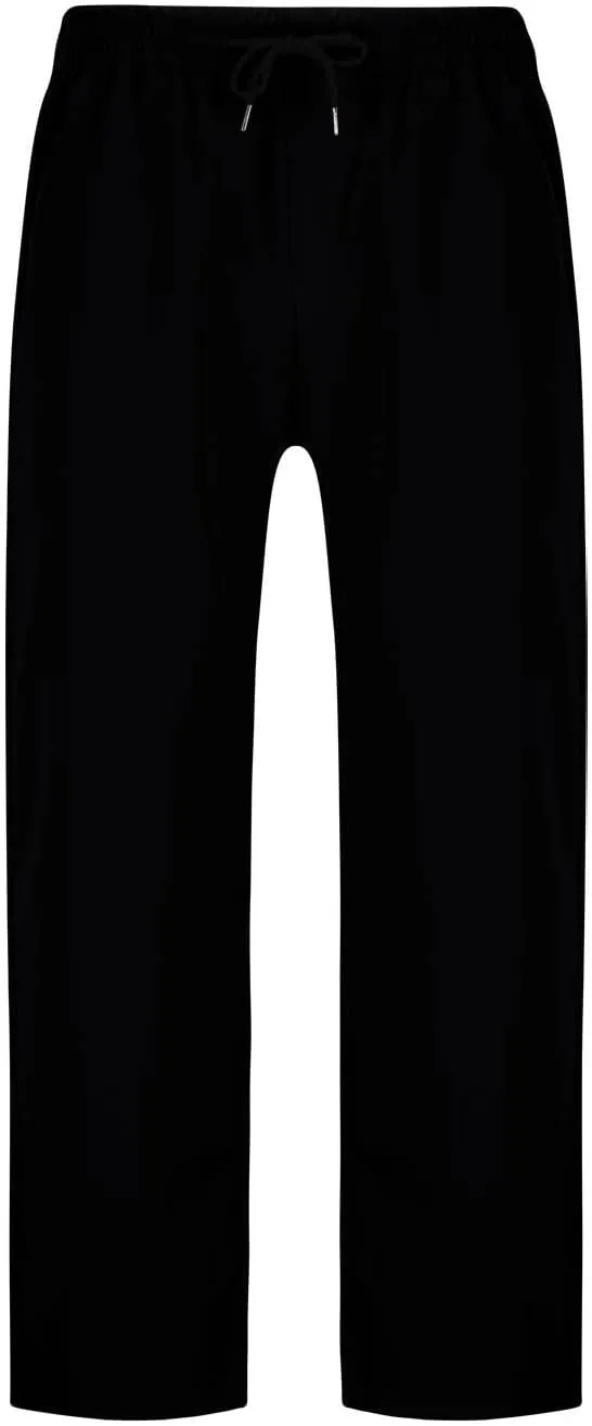 Mens Sweatpants Casual Drawstring Sports Pants Multi Pockets Relaxed Fit Joggers Athletic Outdoor Straight Leg Pants