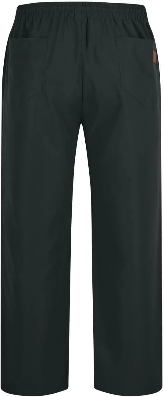 Mens Sweatpants Casual Drawstring Sports Pants Multi Pockets Relaxed Fit Joggers Athletic Outdoor Straight Leg Pants