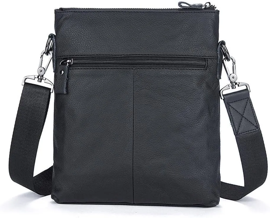 Men's Vintage Cowhide Leather Voyager Small Messenger Bag