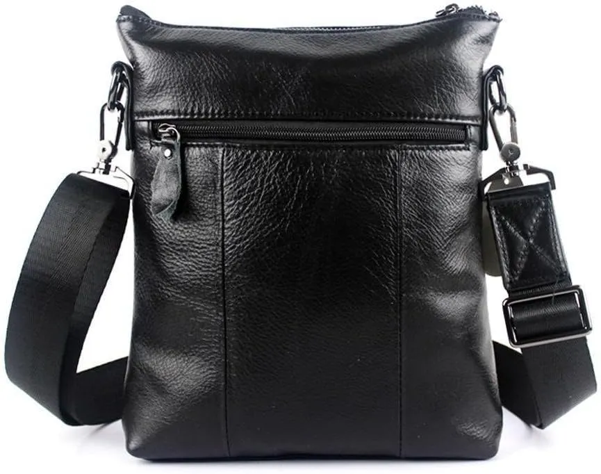 Men's Vintage Cowhide Leather Voyager Small Messenger Bag
