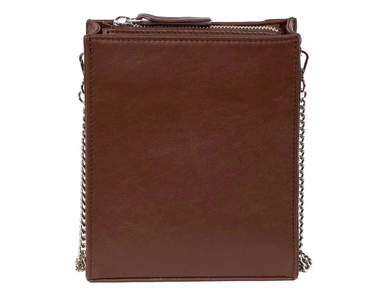 Messenger Springbok Handbag in Cocoa Brown with a fan feature