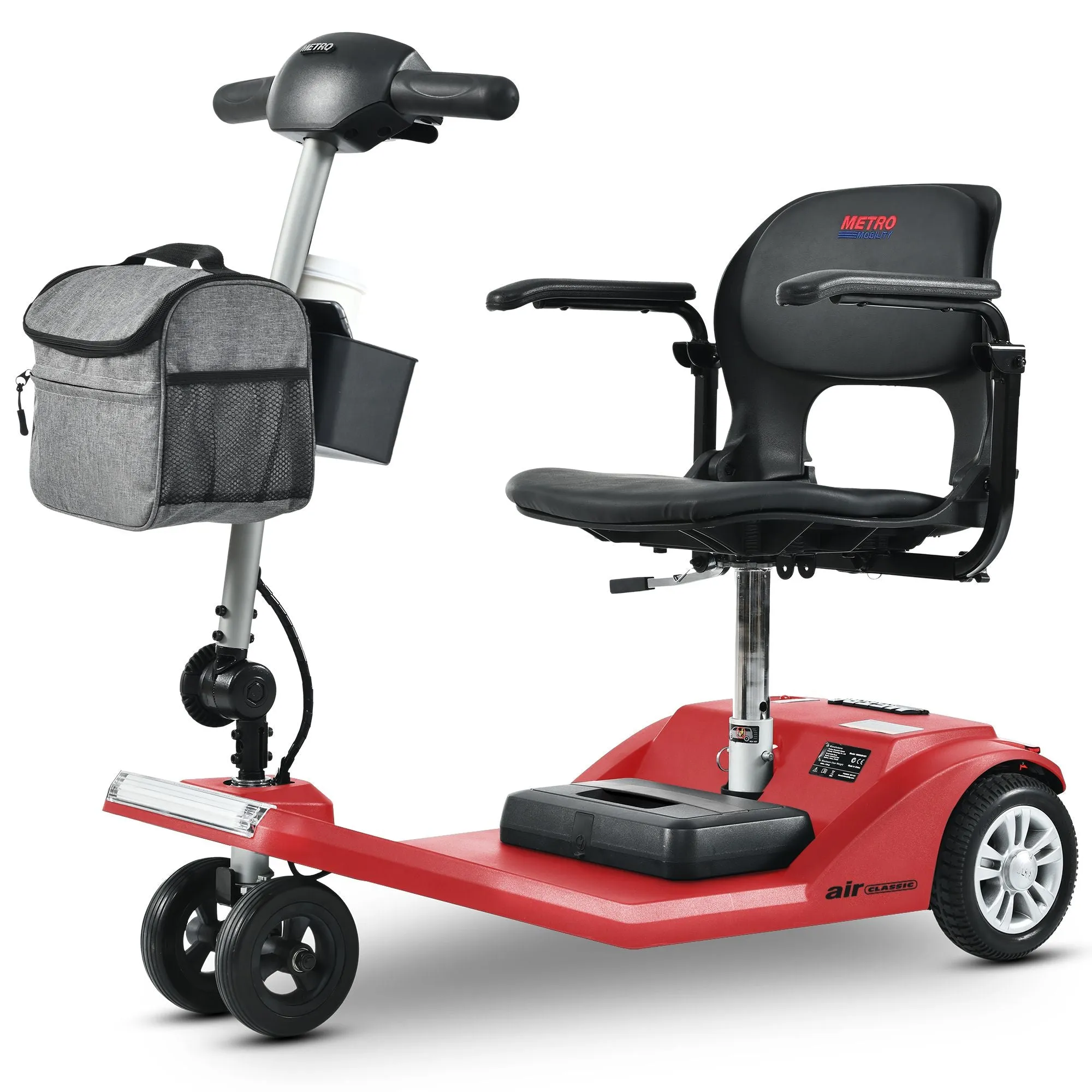 Metro Mobility Scooters, Super Lightweight Foldable Electric Mobility Scooter for Adults and Seniors, Aluminum Frame 33lbs Only Airline Approved with Detachable Lithium Battery