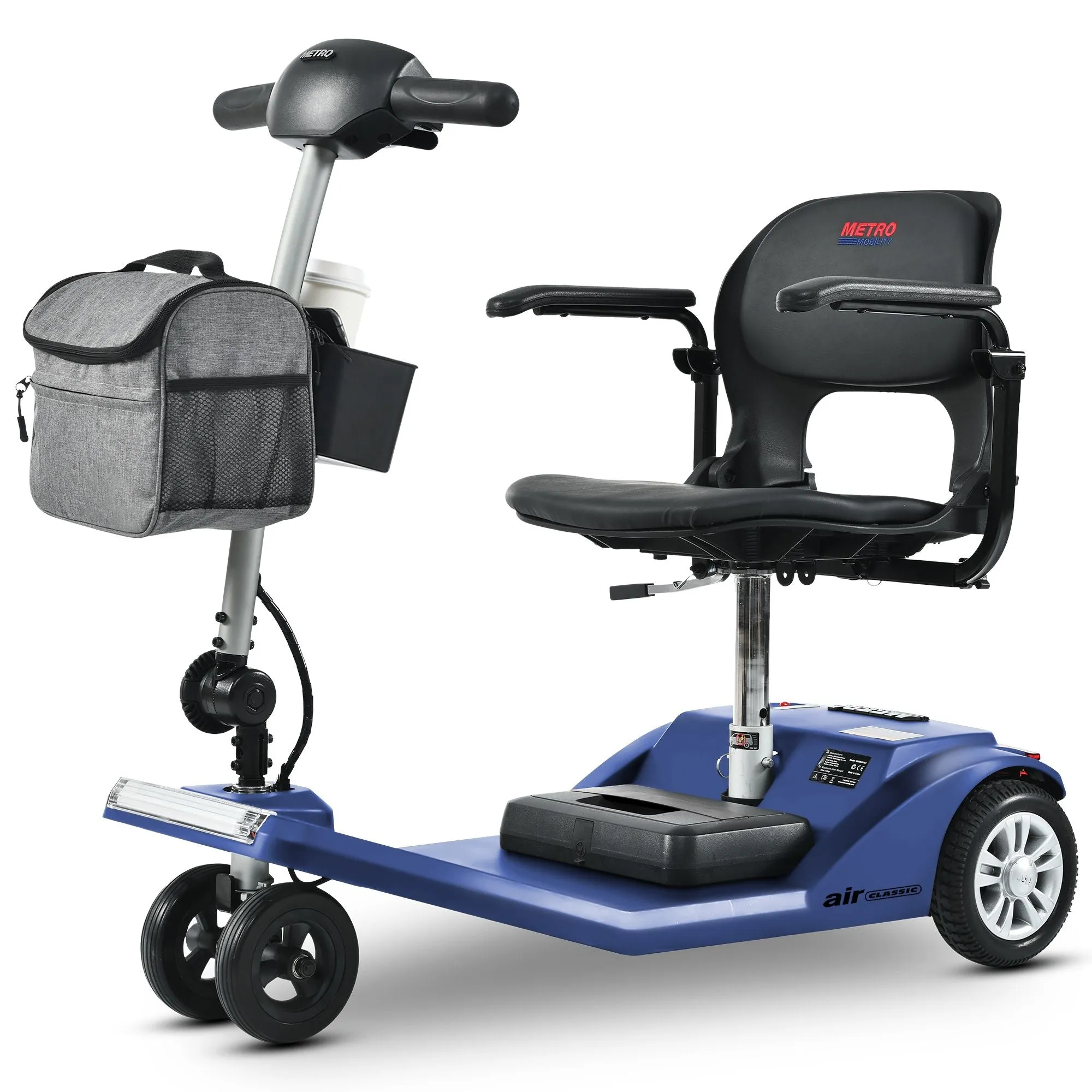 Metro Mobility Scooters, Super Lightweight Foldable Electric Mobility Scooter for Adults and Seniors, Aluminum Frame 33lbs Only Airline Approved with Detachable Lithium Battery