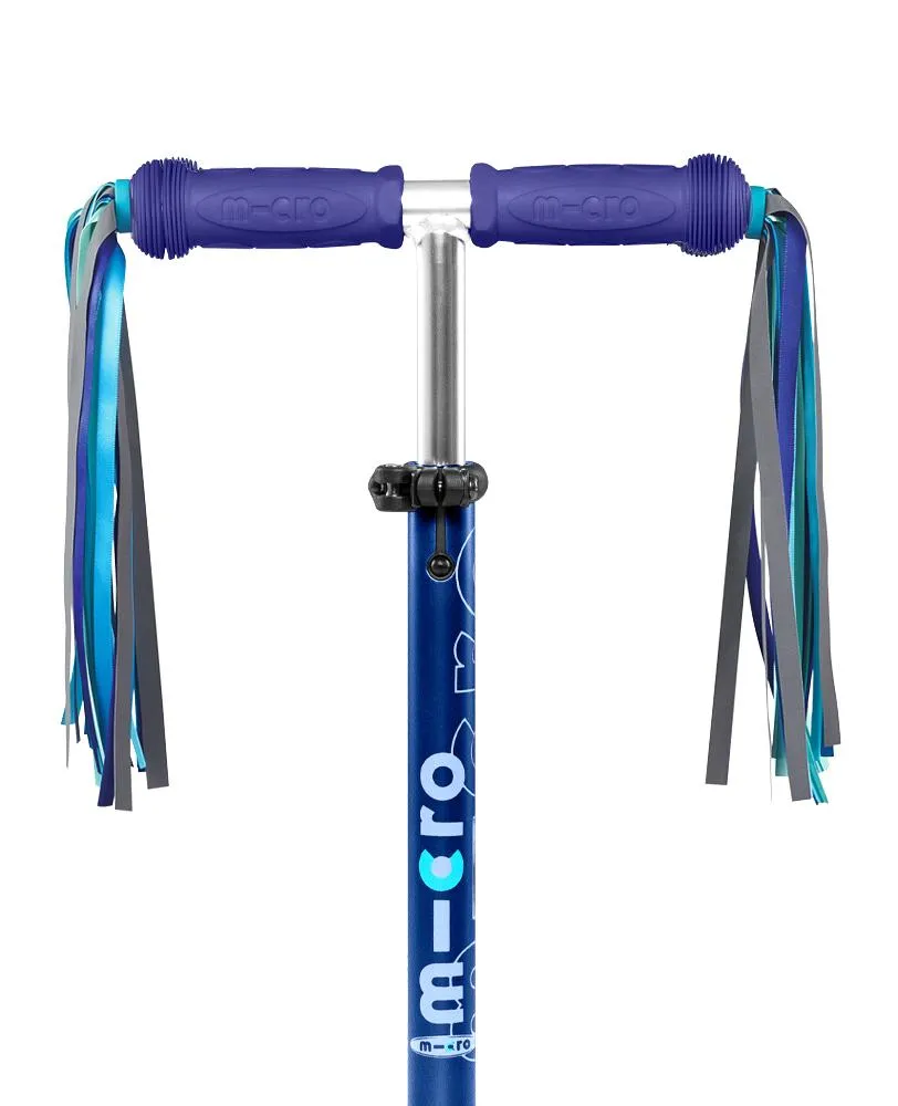 Micro Blue Reflective Ribbons Handlebar