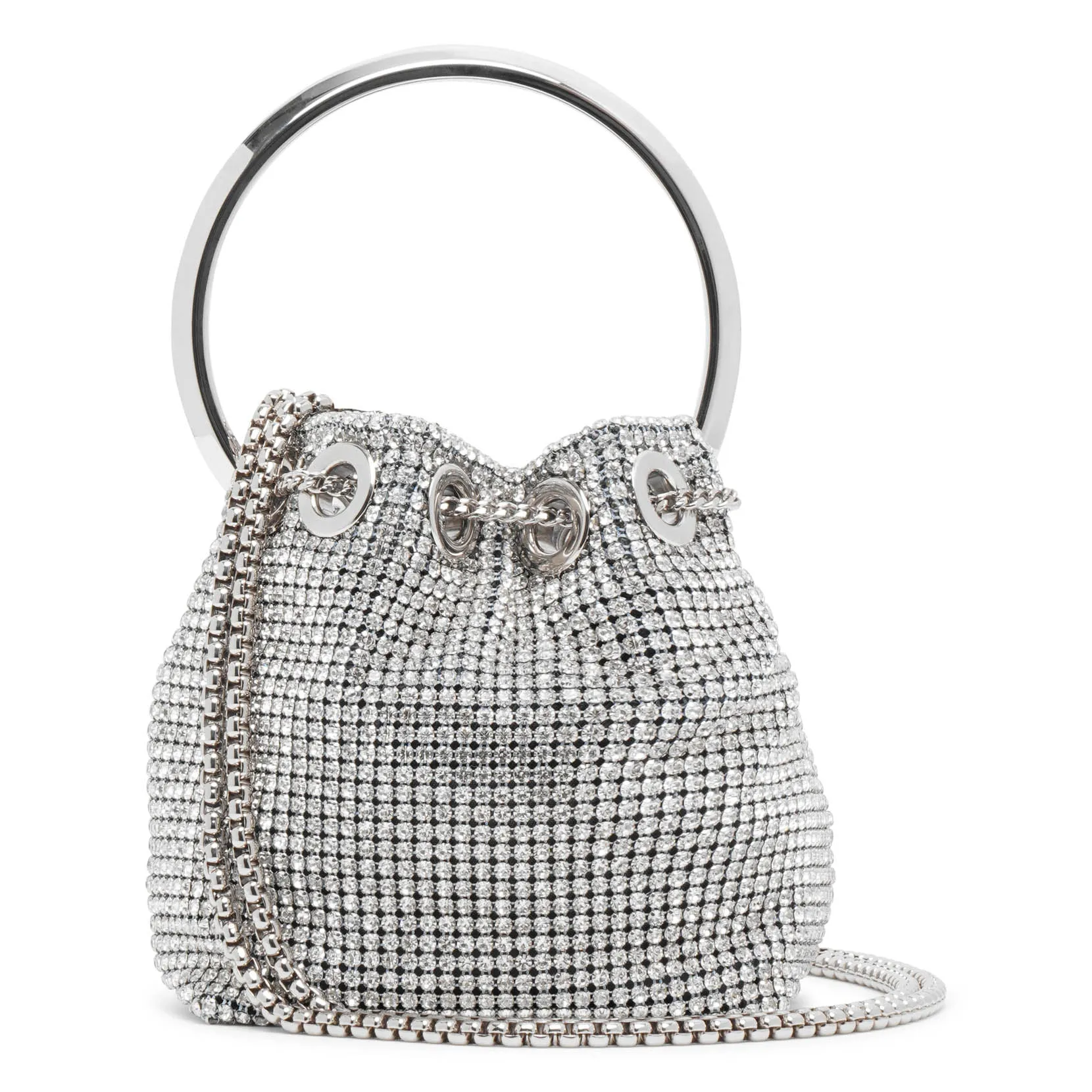 Micro Bon Bon silver bag