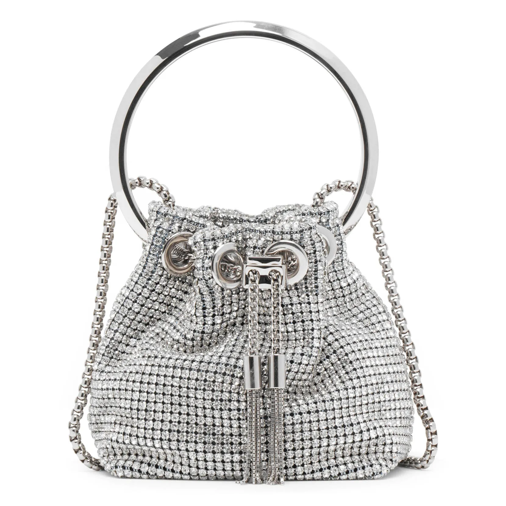 Micro Bon Bon silver bag