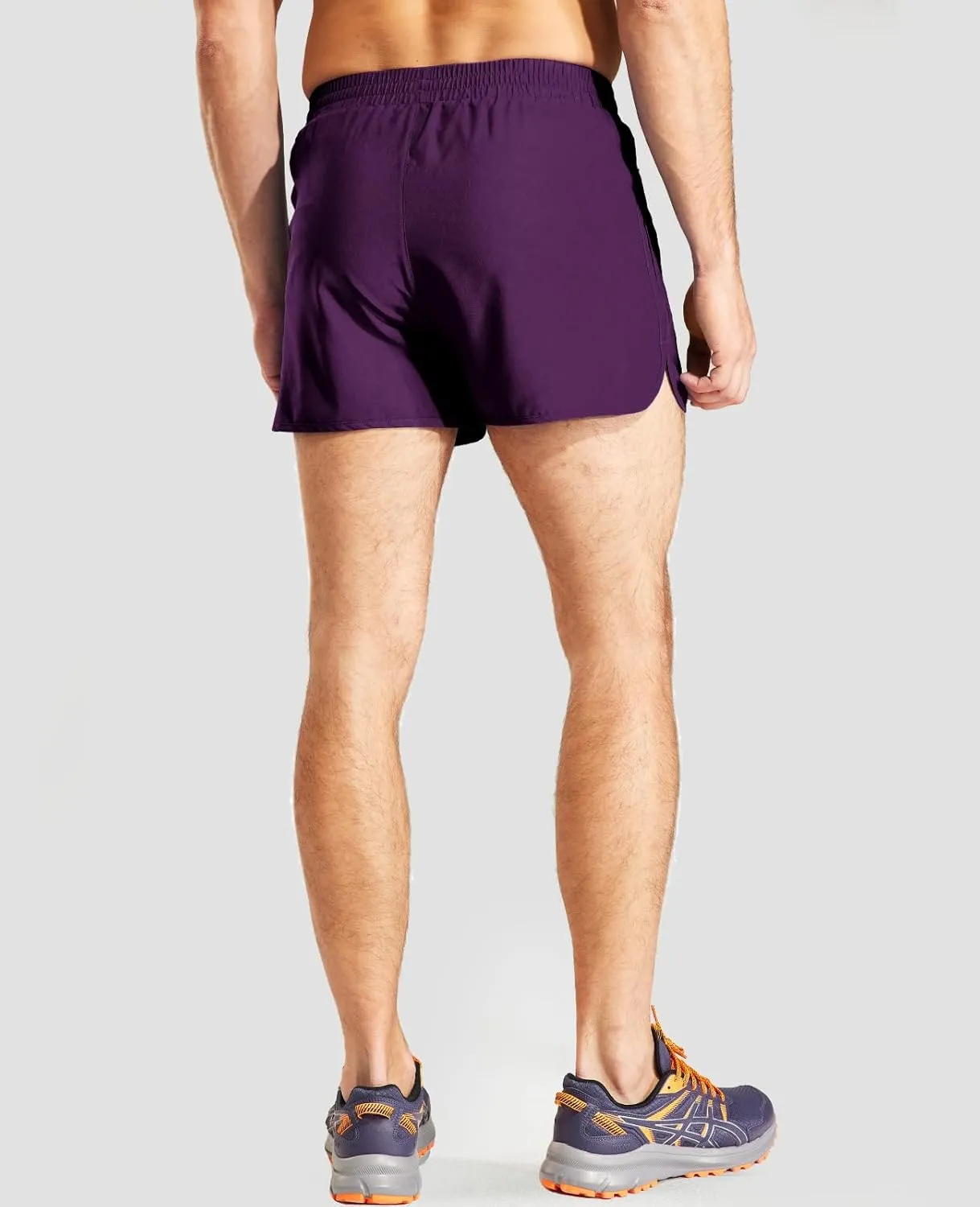 MIER Men's 3 Inches Quick Dry Running Shorts Liner Lightweight Water Resistant Athletic Workout Lined Shorts