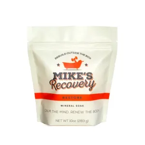 Mike's Recovery RESTORE POUCH Mineral Soak- Bath Salt Muscle Restore - Mikes Recovery (10oz.)