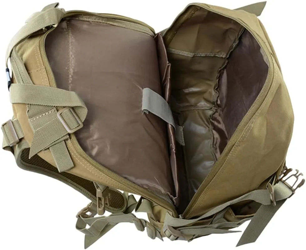 Military Tactical Backpack for Men - Large Capacity, Night Reflective Strip, Ideal for Camping and Work (green cp1)