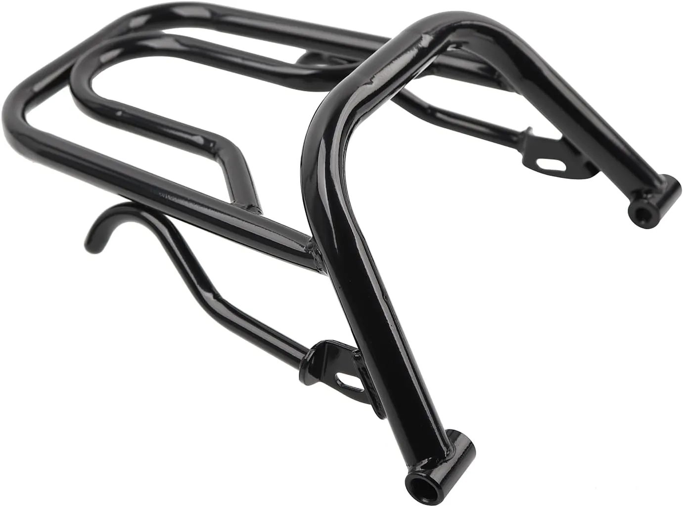 Minho Motorcycle Rear Luggage Rack in Heavy Iron Material Compatible with Yamaha Zuma 125cc 2010-2013 3TH-4TH Generation, Black Color