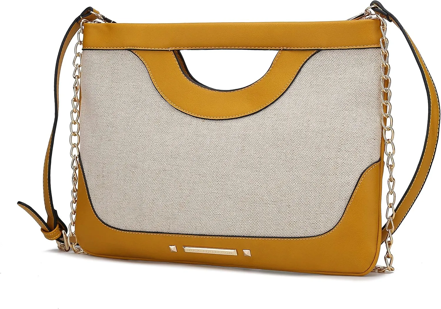 MKF Crossbody Bag for Women – PU Leather Lady Pocketbook Handbag – Side Messenger Purse, Shoulder Chain Strap